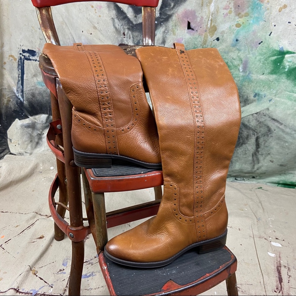 Sam Edelman Prina Riding Boot Brown Whiskey